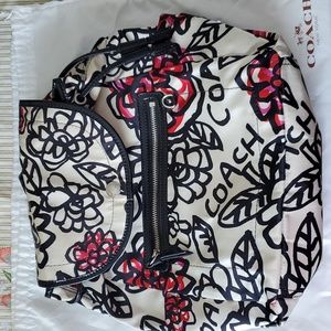 Coach flower backpack
